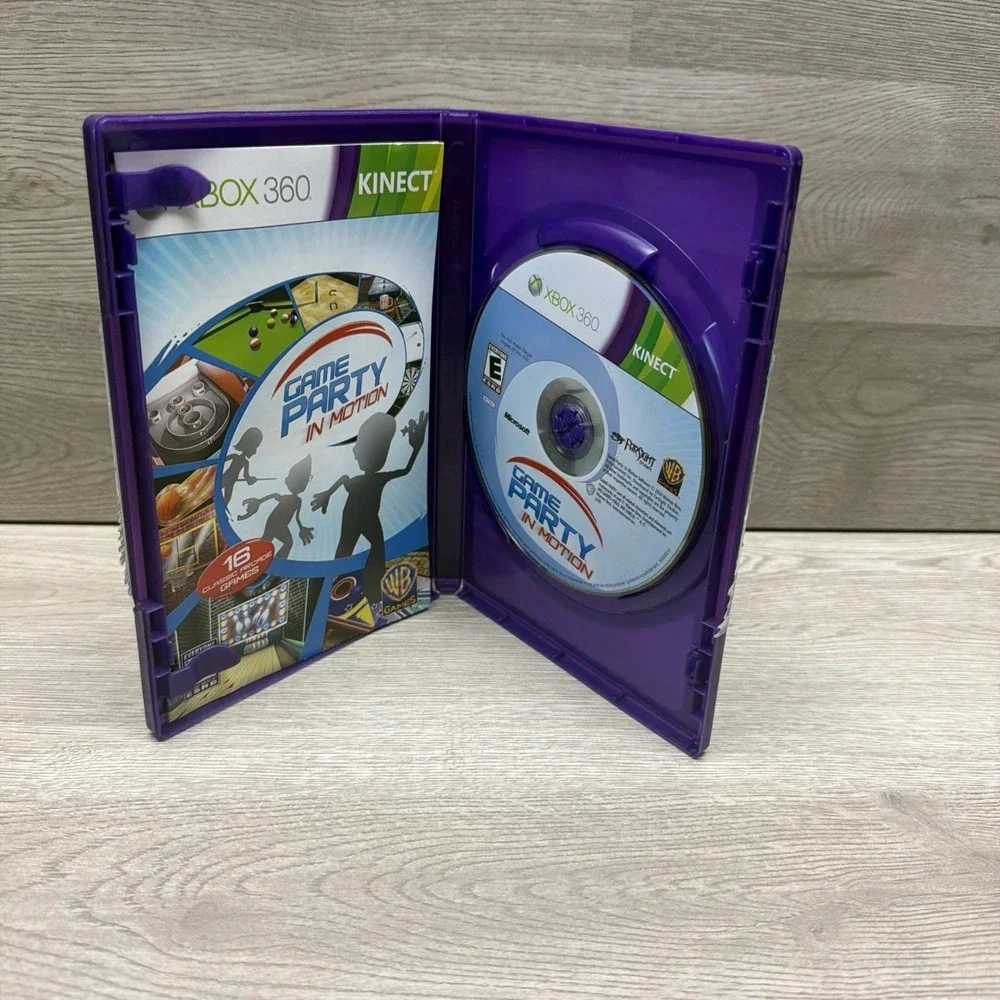 Lot Of 6 Xbox 360 Kinect Games: Defiance, Game Party, The Biggest Loser, Wipeout